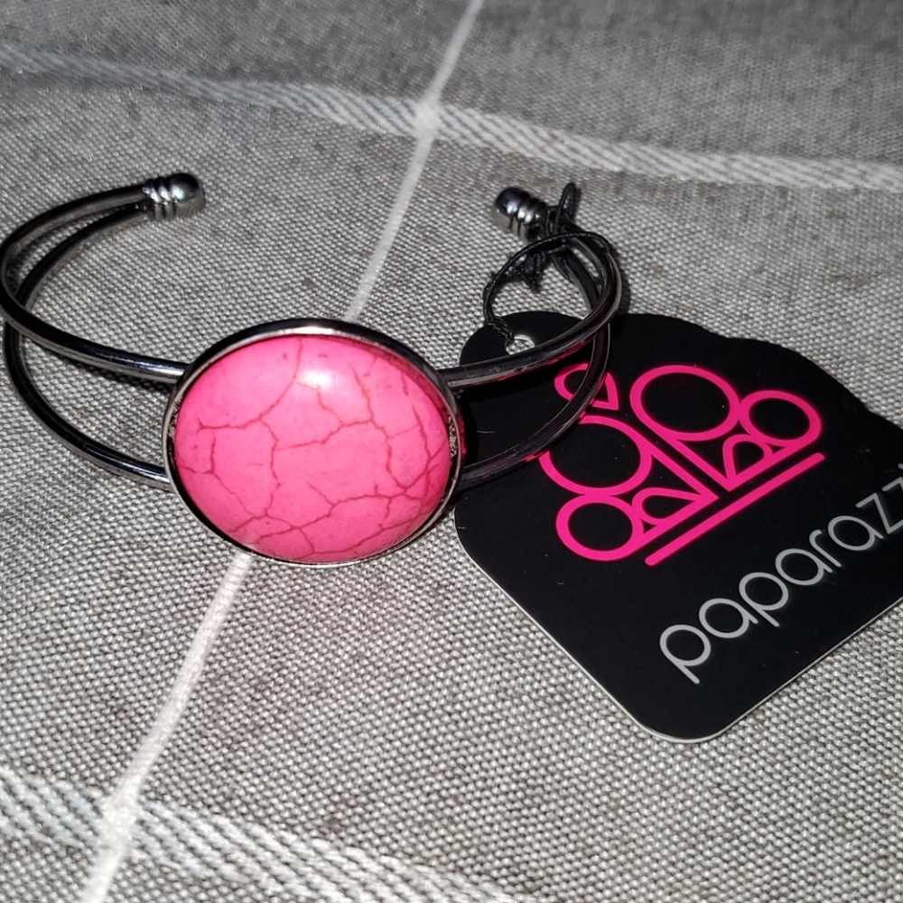 NWT/ Pink Stone Cuff Bracelet